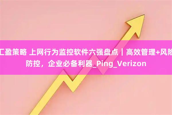 汇盈策略 上网行为监控软件六强盘点｜高效管理+风险防控，企业必备利器_Ping_Verizon