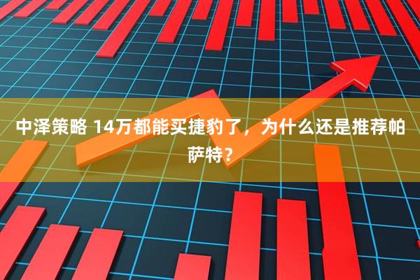 中泽策略 14万都能买捷豹了，为什么还是推荐帕萨特？