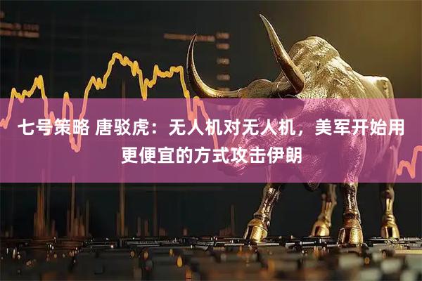七号策略 唐驳虎：无人机对无人机，美军开始用更便宜的方式攻击伊朗